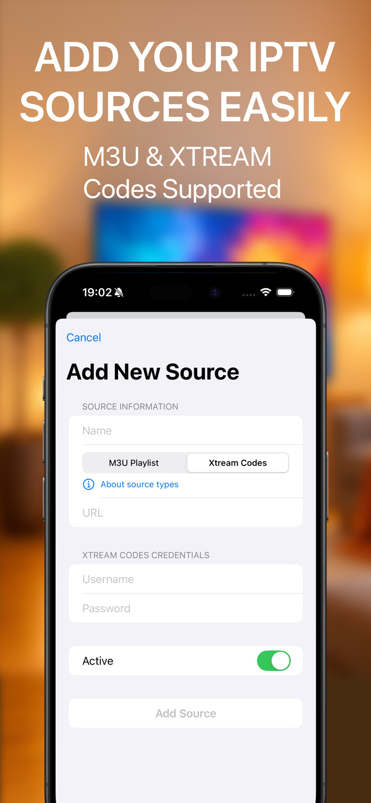 Maximus IPTV Player iOS App Screenshot
